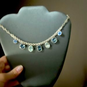 Beautiful Blues Swarovski Crystal Necklace by Touchstone Crystal.